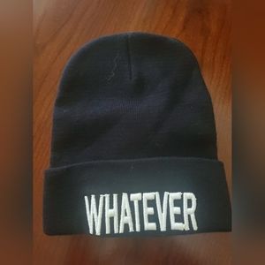 Black "Whatever" Beanie